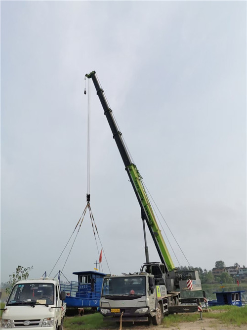 吉水县桥梁建设吊装案例